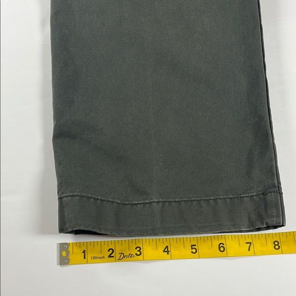J. Crew Broken In Men's Dark Gray Flat Front Khaki Pants. Sz 38x32 - Picture 7 of 11